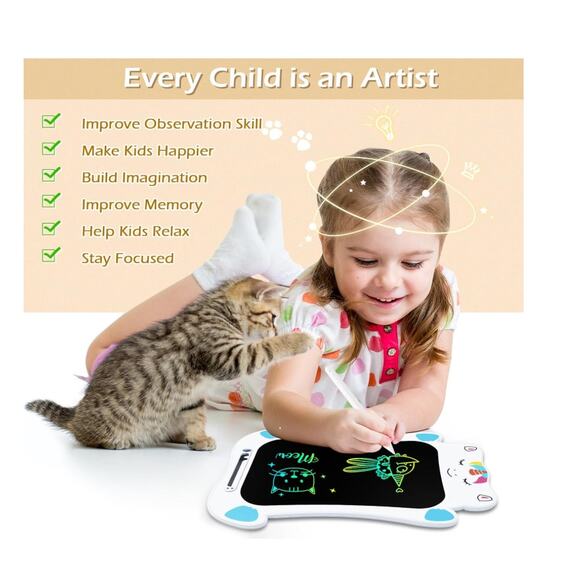 LCD Drawing Writing Tablet - Dinosaur 9.3x6.9" - Picture 6 of 8